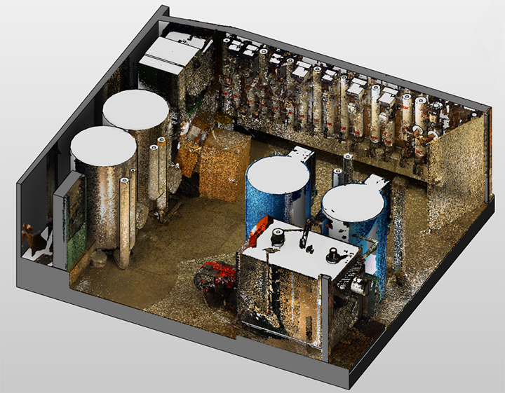 Dữ liệu Point Cloud của cùng công trình